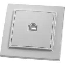 Розетка компьютерная 1-местная СП STEKKER Эрна, белая (RJ-45) PST00-9007-01