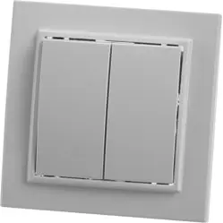 Выключатель двухклавишный СП 220V, 10А, белый (PSW10-9004-01) Эрна STEKKER