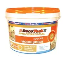 Краска ВД интерьерная моющаяся матовая латексная DecoTech 2,7л База С