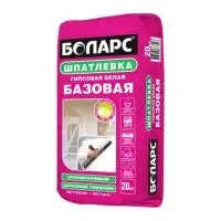 Шпаклевка гипсовая БОЛАРС БАЗОВАЯ белая 20 кг