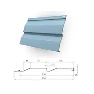 М/Сайдинг Stynergy Стальной бархат RAL **, Корабельная Доска, толщина 0.5 мм, размер 0,26*м2
