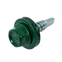 Саморез кровельный 4,8x50 сверло №1 (зелёный моx) RAL 6005 (уп 2000шт) DAXMER