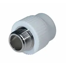 Муфта комбинированная PPR 25x1/2" BASE сталь с наружной резьбой Россия