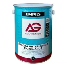 Краска ВД интерьерная моющаяся белая матовая AvantGarde (база А) 6,2 кг