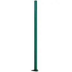 Столб PE RAL 6005 62*55*2065мм с треугольным фланцем, 4 отверстия (толщ. 1,4мм)