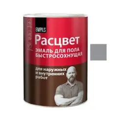 Эмаль ПФ-266 серая 0,9кг РАСЦВЕТ быстросохнущая 8275