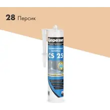 Затирка-Герметик силиконовая CERESIT CS 25 эластичная 28 персик 280 мл