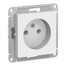 Механизм розетки одноместный СП AtlasDesign 16А IP20 без заземления, белый Systeme Electric ATN000141