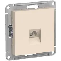 Механизм розетки телефонной 1-местная СП AtlasDesign RJ11 беж. Systeme Electric ATN000281