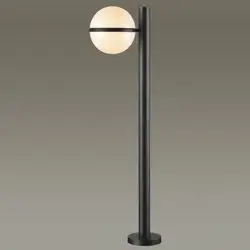Фонарь уличный Сонекс 4832/1F NATURE ODL21 583 черный/акрил E27 1*10W IP44 LOMEO