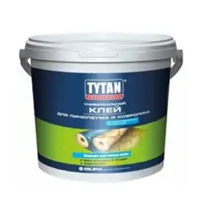 Клей универсальный для линолеума и ковролина TYTAN Professional белый, 4 кг