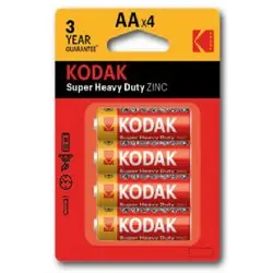 Элемент питания R6(АА) алкалиновый (уп. блистер 4шт) Kodak SUPER HEAVY DUTY Zinc