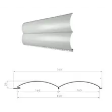 М/Сайдинг Блок-Хаус МП Woodstock Ecosteel Matt ** толщина 0.45 мм, размер 0,356*м2