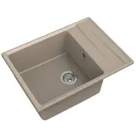 Мойка композитная GRANFEST LEVEL GF-LV-660L с мини-крылом, цвет песочный