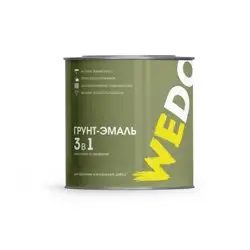 Грунт-эмаль по ржавчине 3 в 1 синяя 20 кг WEDO