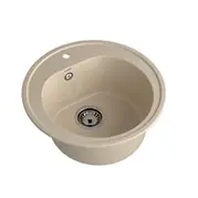 Мойка композитная GRANFEST Rondo d510 кашемир круглая
