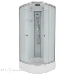 Кабина душевая NIAGARA Eco 900х900х2150, средний поддон (26 см), стекло МАТОВОЕ, арт.E90/26/MT