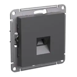 Механизм розетки компьютерной 1-местной СП AtlasDesign RJ45 базальт Systeme Electric ATN001483