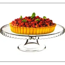 Блюдо PSB 98259 на ножке с бортиком вниз 280мм ПАТИССЕРИ / PATISSERIE