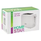 Тостер 750 Вт 6 степеней прожарки HOMESTAR HS-1050 белый