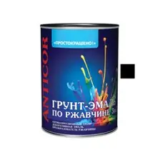 Грунт-эмаль по ржавчине 3 в 1 чёрная 1,8кг Простокрашено