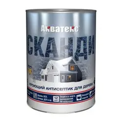 Антисептик кроющий для дерева Акватекс СКАНДИ лакрица 0,75л (пласт.)