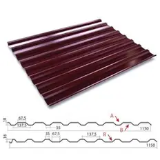 Профнастил С-20(Тип), 0.5 мм, оцинкованный Stynergy, 1.15 * м2