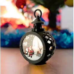 Фигура световая Свеча "Сказочный лес" 1LED (батарейки в компл), 2700K, 12см, черный
