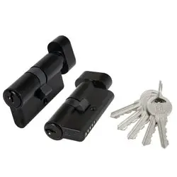 Цилиндр Fuaro (Фуаро) с вертушкой 100 ZM 60 mm (25+10+25) BL черный