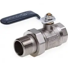Кран шаровой со сгоном прямой FM 1 1/4" U гайка-штуцер ручка AQualink