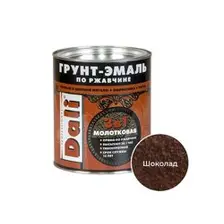 Грунт-эмаль по ржавчине с молотковым эффектом 3 в 1 DALI шоколадная 2л