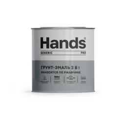 Грунт-эмаль по ржавчине 3 в 1 синяя 20кг Hands ПРО (Generic PRO)