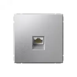 Механизм розетки компьютерной ArtGallery RJ45 кат.6A алюм. SE GAL000386