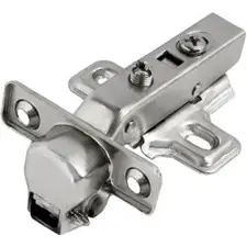 Петля мини мебельная полунакладная с доводчиком STAHIBURO D26 Clip-On, 2шт хром