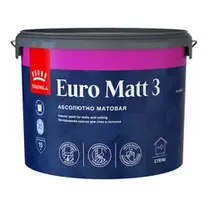 Краска ВД интерьерная глубокоматовая Tikkivala (Tikkurila) EURO MATT 3 База C 9л