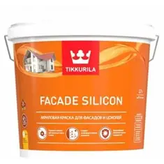 Краска ВД фасадная акриловая глубокоматовая База VVA TIKKIVALA (Tikkurila) Facade Silicon 9л