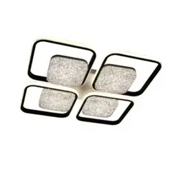 Светильник управляемый светодиодный POLLO double 140W 4S-APP-525x525x70-BLACK/WHITE/WHITE-220-IP20