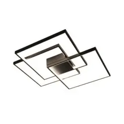 Люстра светодиодная управляемая SVEN QUADRO 120W 3Q-APP-550х550х75-BLACK/WHITE-220-IP20