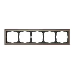 Рамка пятиместная ArtGallery Pure органическое стекло мокко SE GAL320605