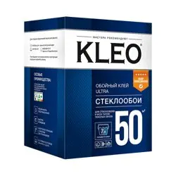 Клей обойный KLEO ULTRA 50 для стеклообоев и флизелиновых обоев 500гр (до 50кв.м.)