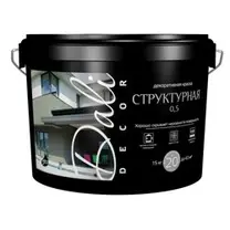 Краска декоративная Dali-Decor "Структурная 0,5" белая, 15кг