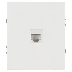 Розетка информационная 1-местная СП (RJ45) ЭРА Arktik белый арт.16-3107-01