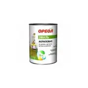 Эмаль ОРЕОЛ акриловая глянцевая зелёная 0,9 кг
