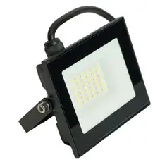Прожектор светодиодный 50W 6400K 230V IP65 4000Лм 100х91х24мм черный в компактном корпусе SAFFIT, SFL51-50, ПРОМО